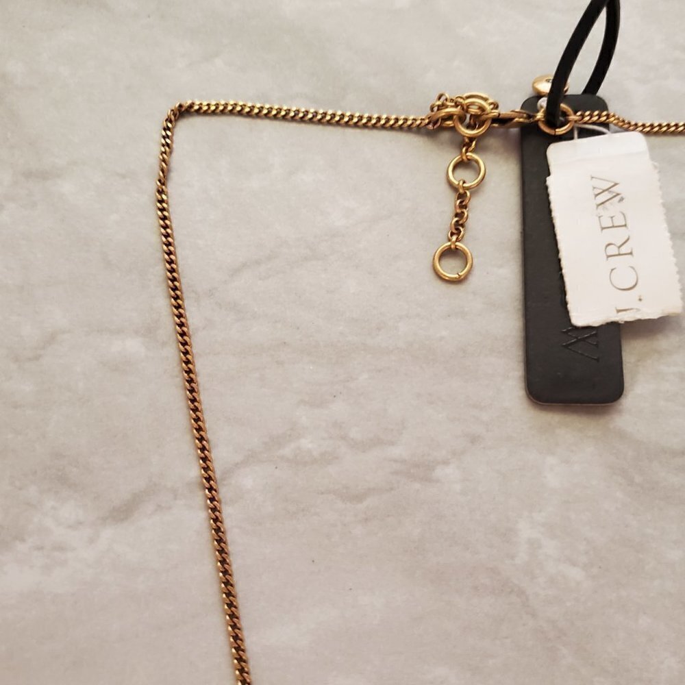 ✨ NEW J.Crew Rhinestones Crystals Mercury Glass Anitqed Statement Necklace ✨ - Picture 11 of 16